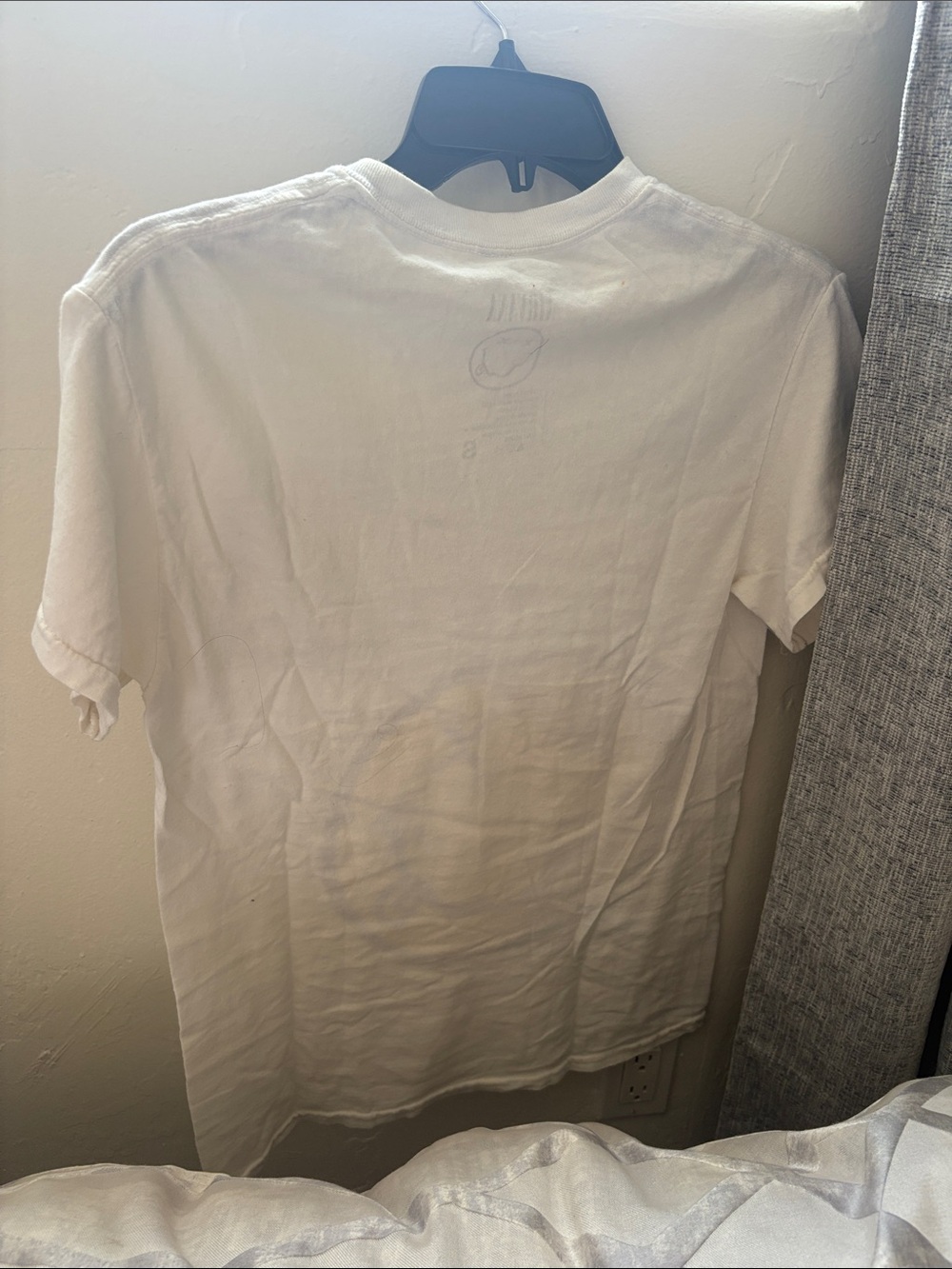 NIRVANA White Tee with Yellow Smiley Graphic - Picture 2 of 3